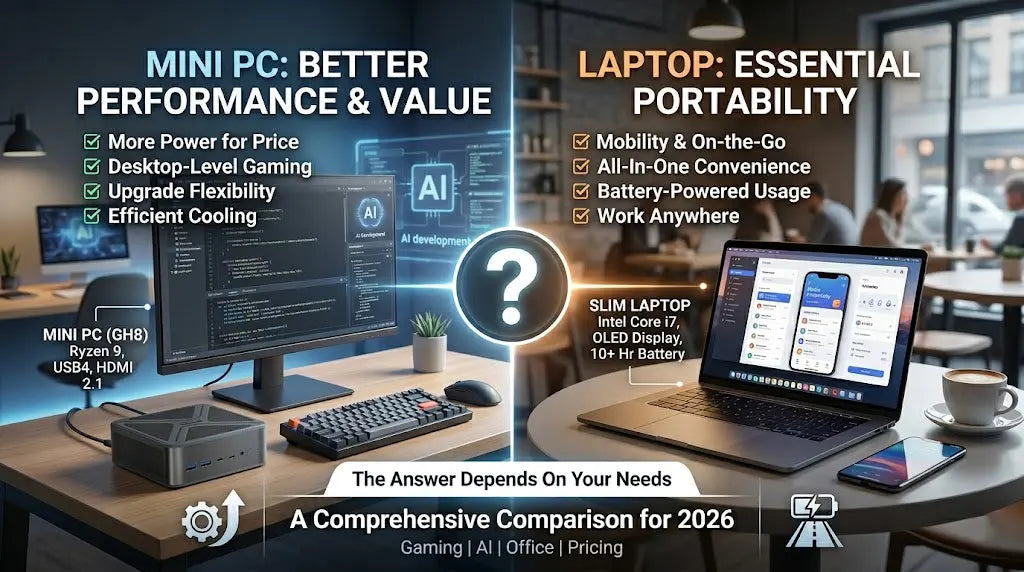 Mini PC vs Laptop: Which is Better in 2026? Performance, Price & Use Cases Compared