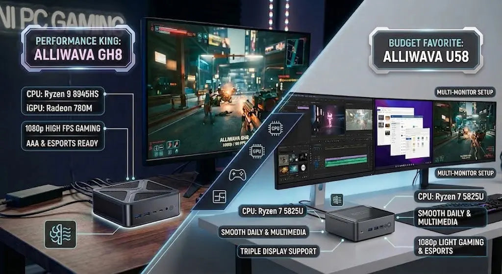 Best Mini PC for Gaming 2026: Small Size, Serious Performance ALLIWAVA Mini PC | Smart Computing, Compact Power