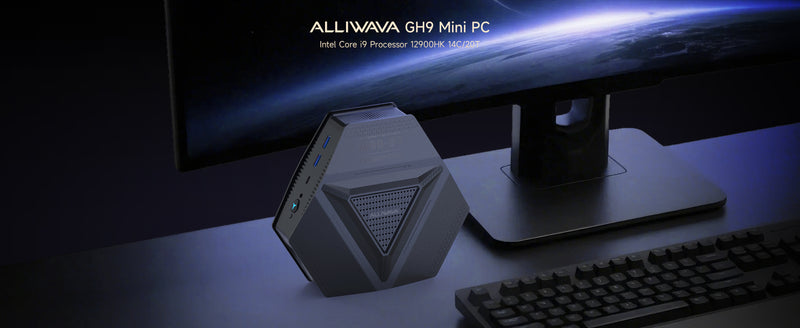 GH9 Core i9 Mini-PC: Große Leistung im kleinsten Gehäuse.